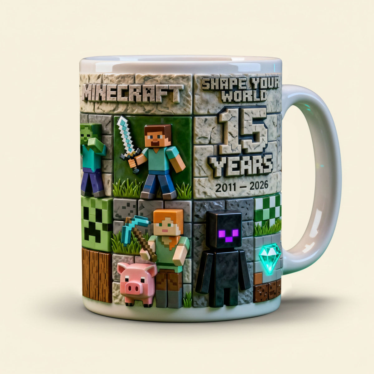 Shape Your World Anniversary Coffee Mug, Personalized Gifts 02QHTI090226-Homacus