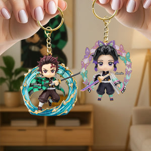 Darkness Hunter Keychain - Personalized Gifts For Loved Ones 04pgti250825-Homacus