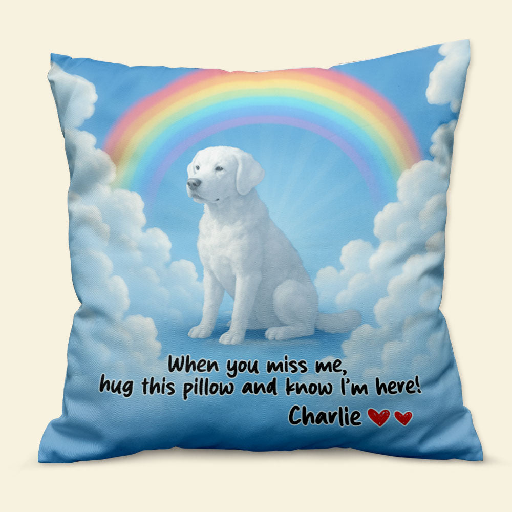 Dog In Heaven Pillow - Personalized Gifts For Dog Lovers 03pgti100725-Homacus
