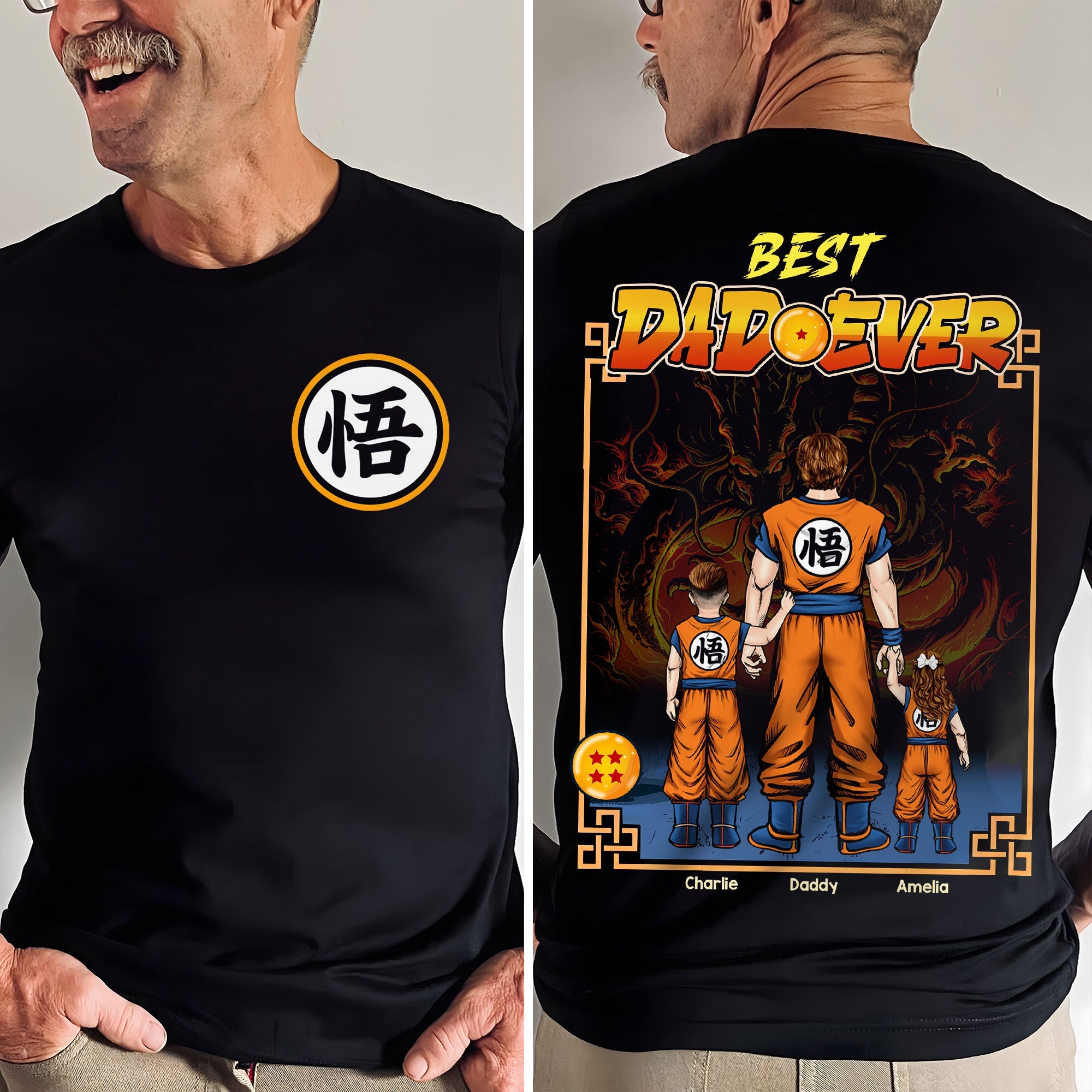Dragon Dad Shirt - Personalized Gifts For Dad 01huti060525-Homacus