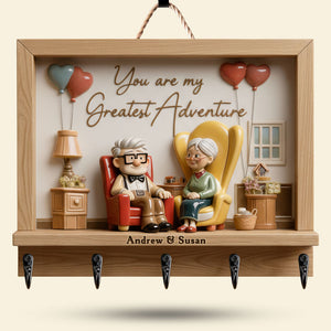 Romantic Couple Acrylic Key Hanger – Personalized Gifts For Couple 05kiti150126-Homacus