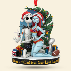 Spooky Couple Ornament - Personalized Gifts For Couple 05huti290925-Homacus