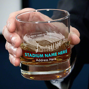 Personalized Gifts For American Football Fan Whiskey Glass, Football Stadiums & Fields 04qhti271124-Homacus