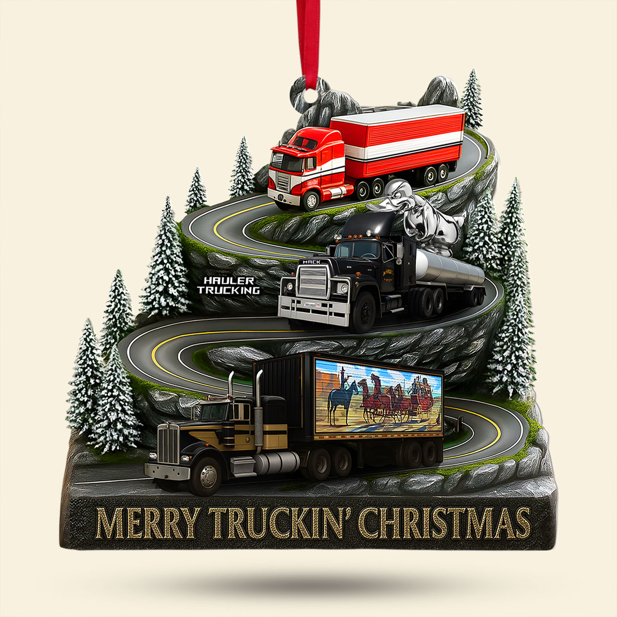 Classic Trucks Christmas Ornament, Personalized Gifts For Truckers 02qhti150925-Homacus