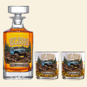 Rugged Trail Warrior Decanter Set - Personalized Gifts For Off-Road Lovers 01pati160326-Homacus