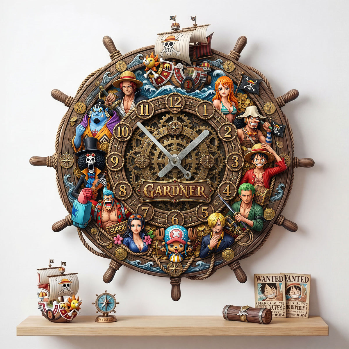 Anime Acrylic Hanging Wall Clock - Personalized Gifts For Anime Lovers 04huti110326-Homacus