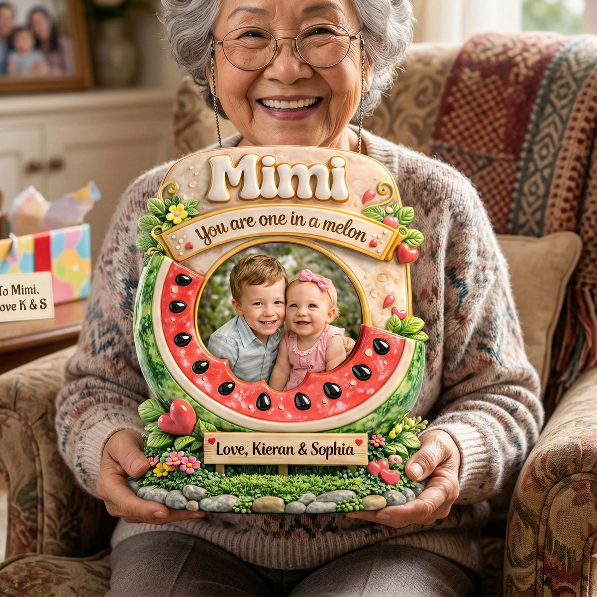Custom Photo Grandma's Melon Acrylic Plaque - Personalized Gifts For Mom and Grandma 04tyti200326-Homacus
