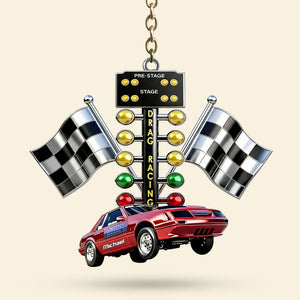 Drag Racing Acrylic Keychain - Personalized Custom Photo Gift For Racing Lovers 01TGTI070226-Homacus