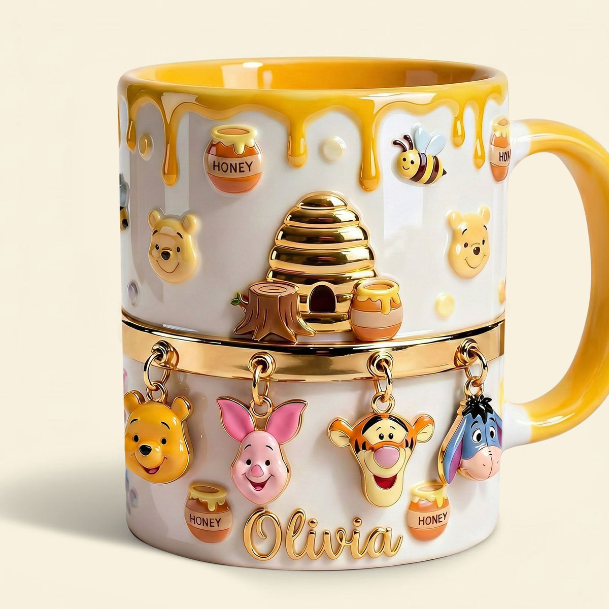 Childhood Bear And Friends Coffee Accent Mug - Personalized Gifts For Kids Coffee Mug 02TGTI220126-Homacus