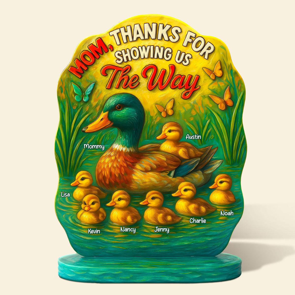 Personalized Gifts For Mom Plaque Thanks For Showing Us The Way-Homacus