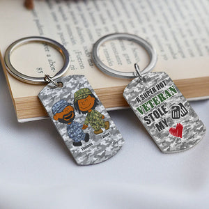 Personalized Gifts For Veteran Couple Keychain 03toti210125hg-Homacus