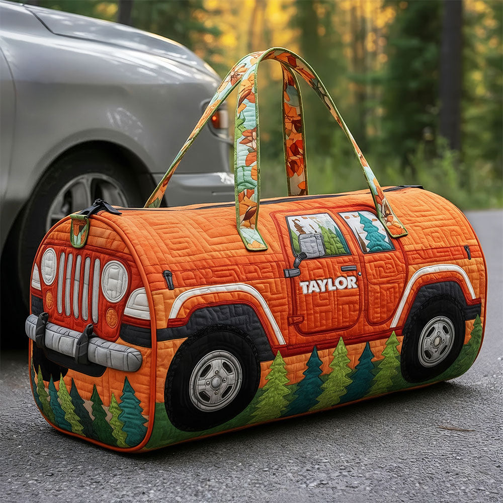 Off-road Vehicle Quilted Duffled Bag, Personalized Gifts For Off-road Lovers 02qhti190925-Homacus