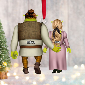 Personalized Christmas Gift For Couple Ornament Orge Couple 011ACTI111124HH-Homacus