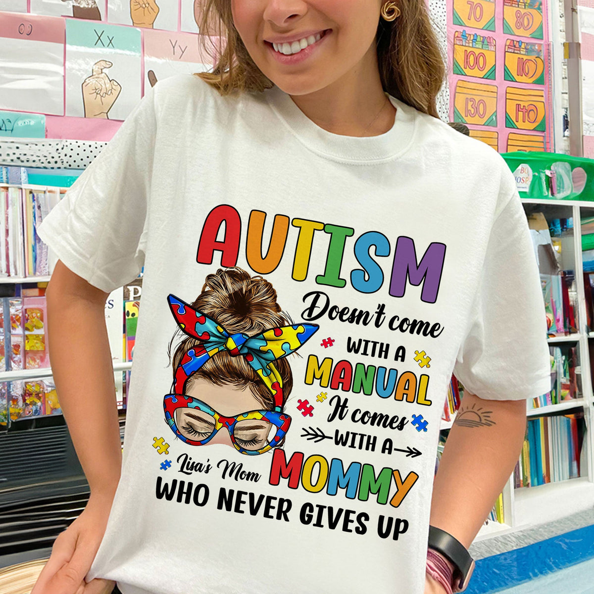 Personalized Gifts For Autism Mom Shirt 01huti250225-Homacus