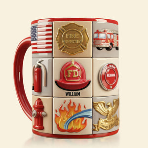 Firefighter Coffee Accent Mug - Personalized Gifts For Firefighter Coffee Mug 03TOTI311025-Homacus