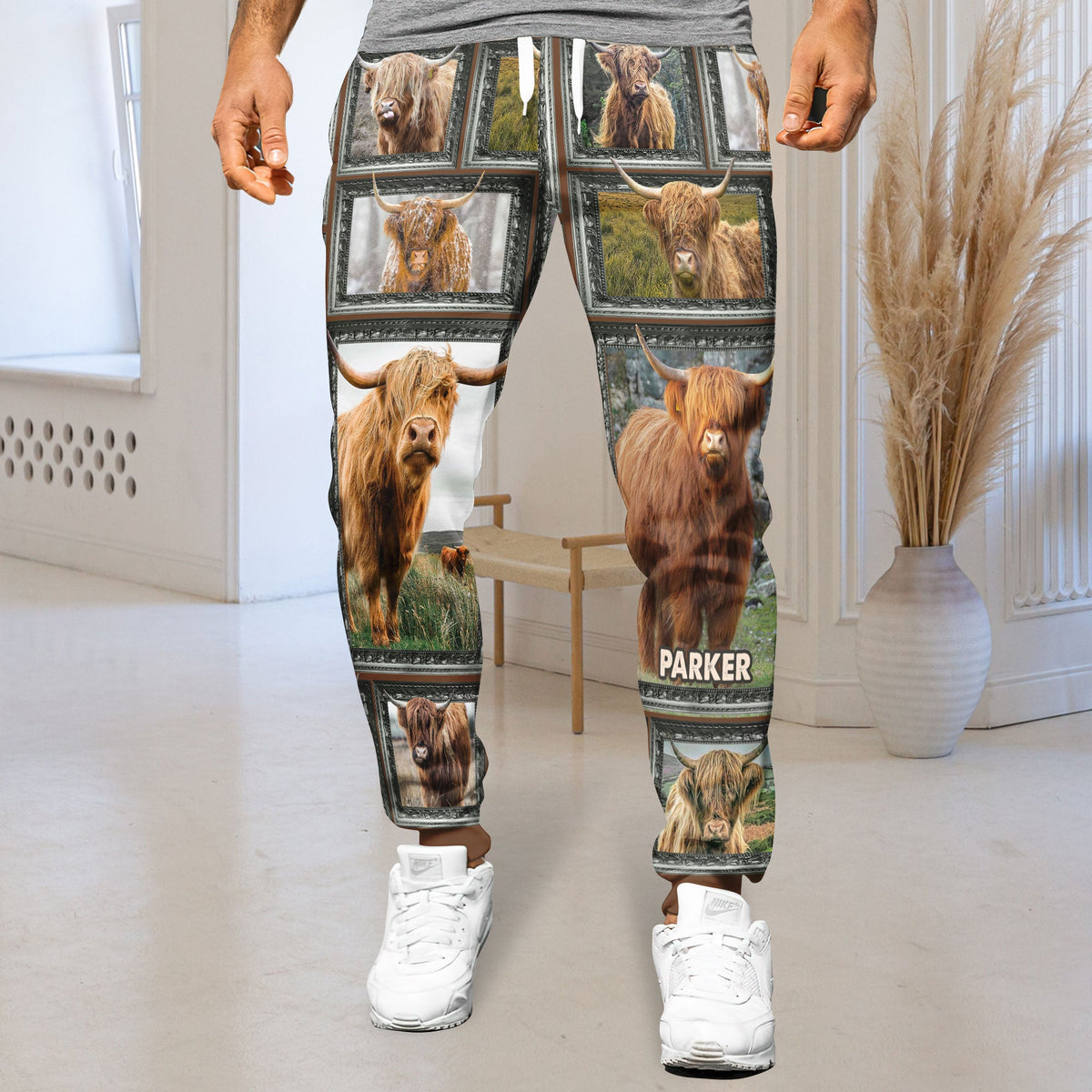 Highland Cow - Personalized Photos Collage Sweatpants 032qhti311224-Homacus