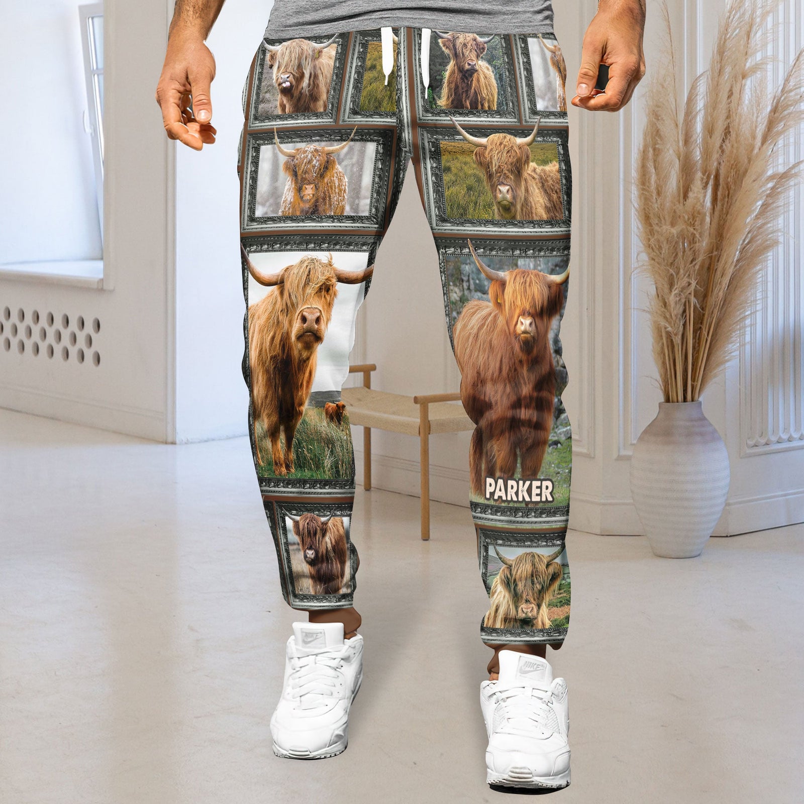 Highland Cow - Personalized Photos Collage Sweatpants 032qhti311224-Homacus