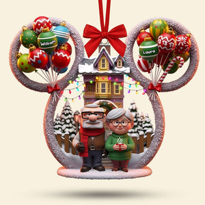Cartoon Couple Ornament - Custom Photo Gifts For Couple 03tgti190825-Homacus
