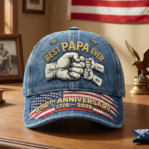 USA 250th Anniversary Classic Cap - Personalized Gifts For Grandpa 06nati280226-Homacus