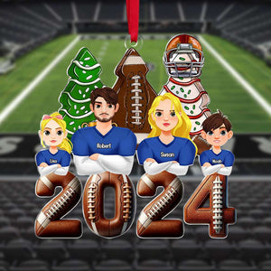 Personalized Gift For Family Christmas Ornament Football Family 04XQTI011124HG-Homacus