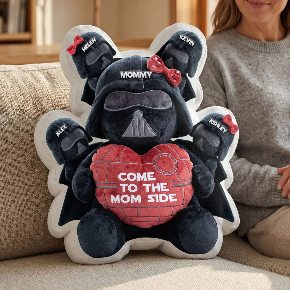 Come To The Mom Side - Personalized Gifts For Mom Shaped Pillow 04nati260326-Homacus