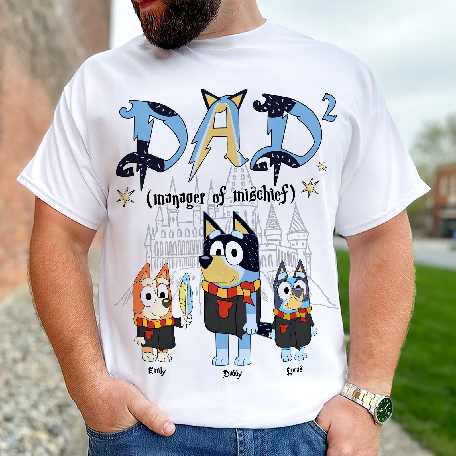 Magic Dog Dad Shirt - Personalized Gifts For Dad 02huti250325-Homacus