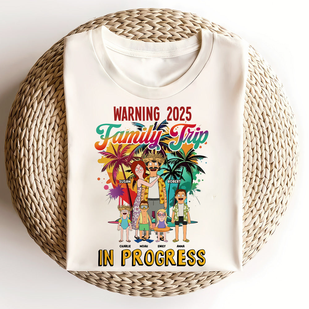 Personalized Gifts For Family Shirt Family Trip In Progress 04xqti060225hg-Homacus