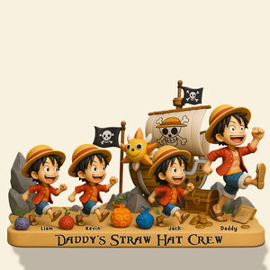 Pirate Dad Plaque - Personalized Gifts For Dad 03toti060525-Homacus