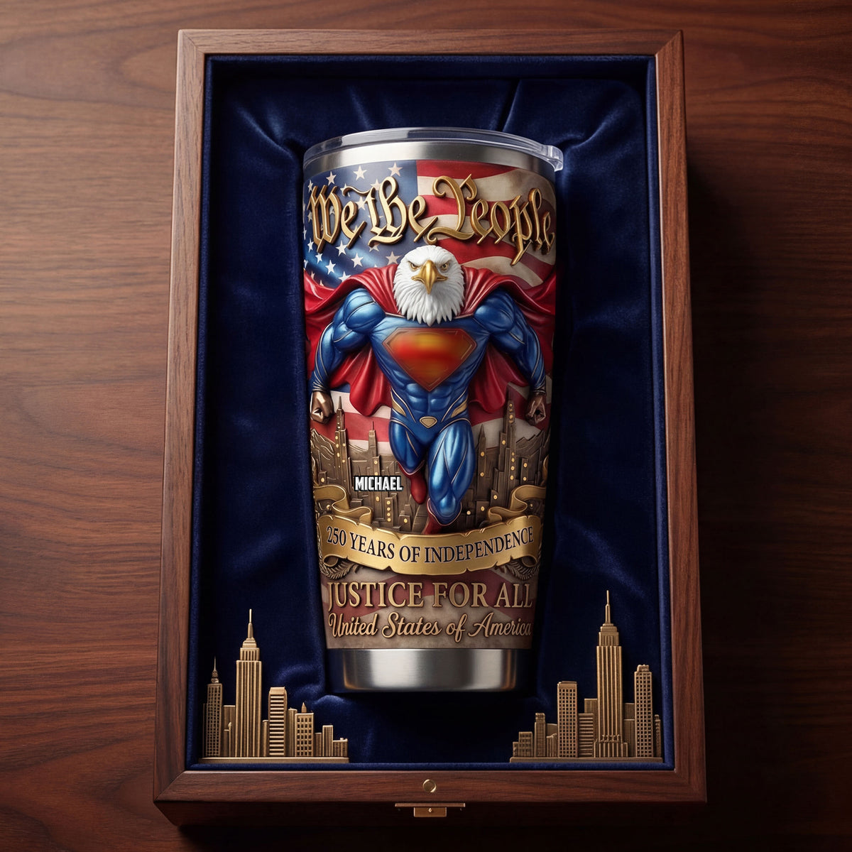 Fearless Eagle Guardians Tumbler - Personalized Gifts 02tyti060326-Homacus