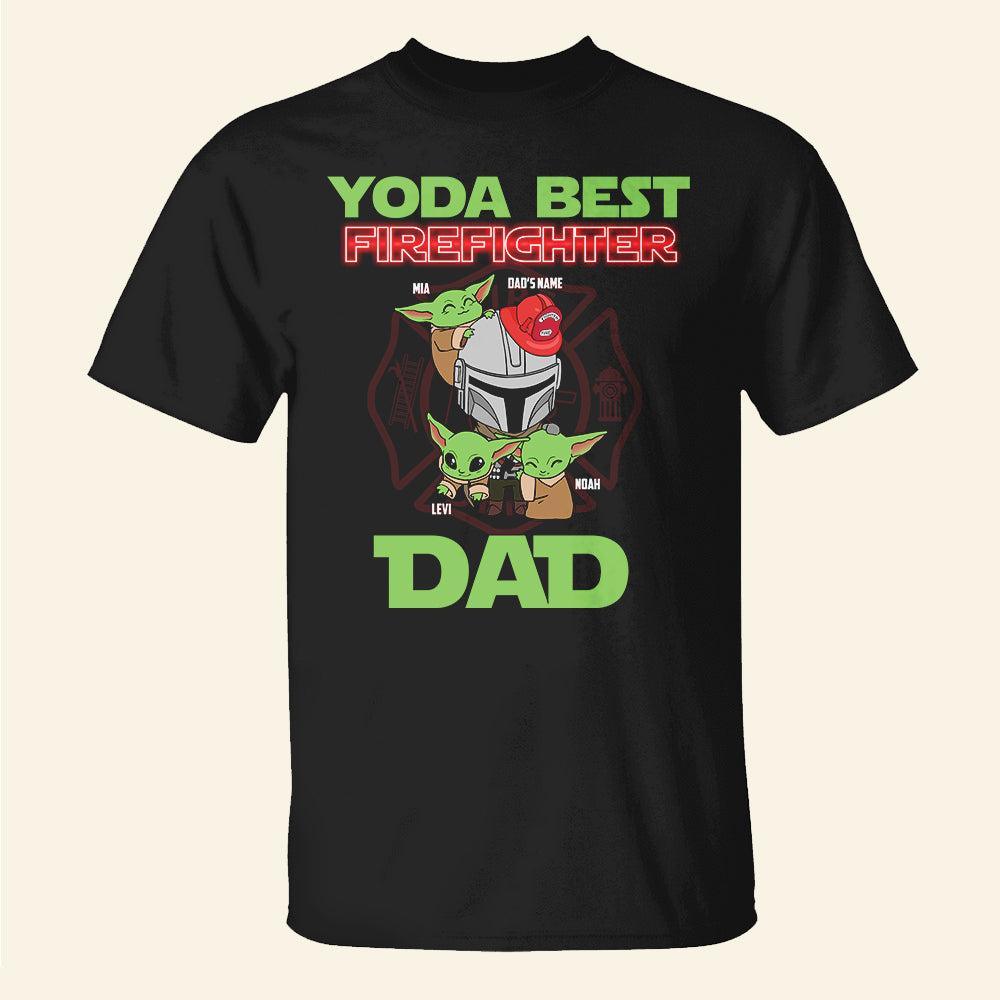 Personalized Gifts For Dad Shirt Best Firefighter Dad 22nthh060622-Homacus