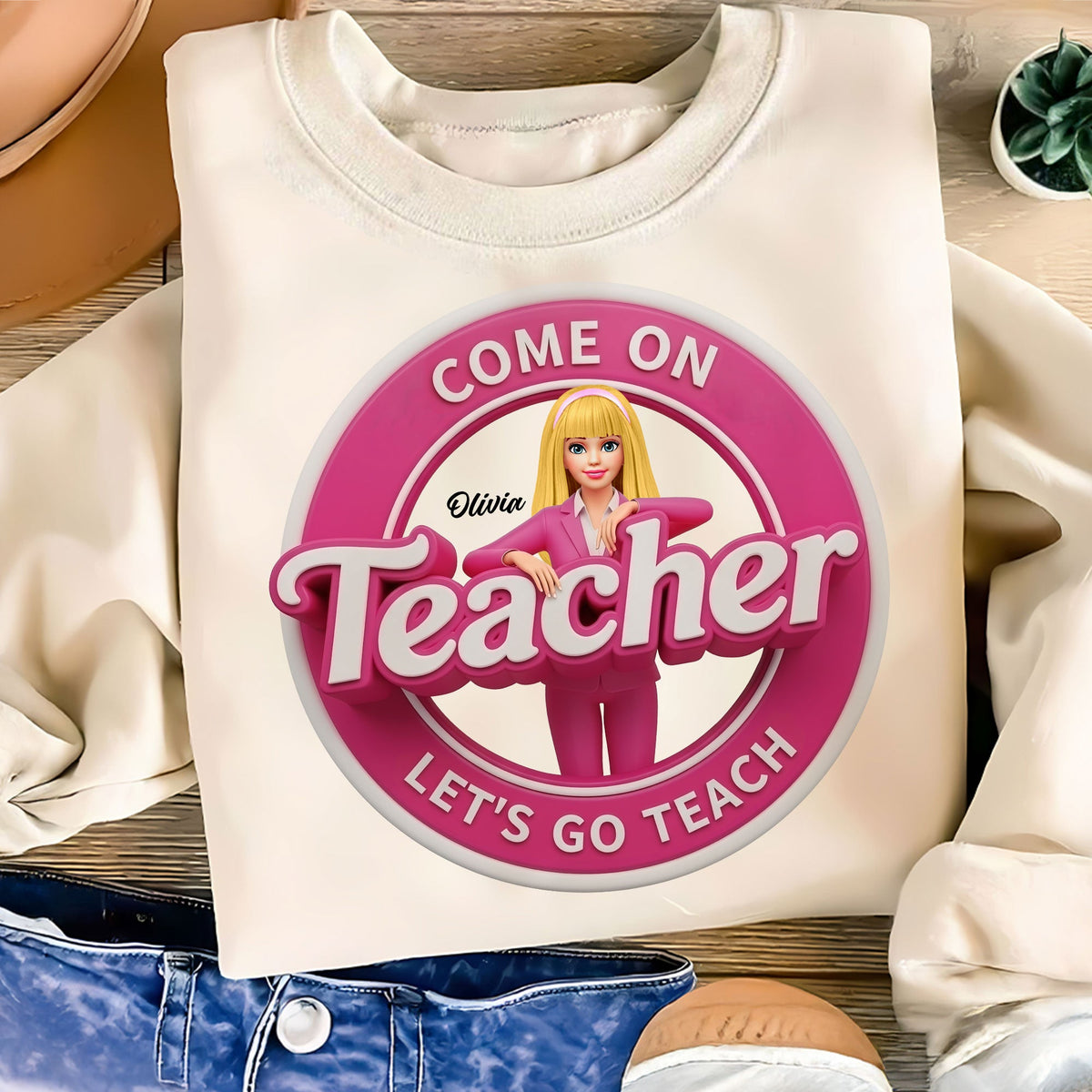 Cute Doll Teacher Shirt - Personalized Gifts For Teachers 03tgti020725-Homacus