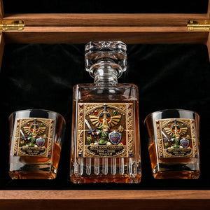 Fantasy Sword Hero Decanter Set – Personalized Drinking Decanter Gift For Fantasy Lover Set 04OHTI120226-Homacus