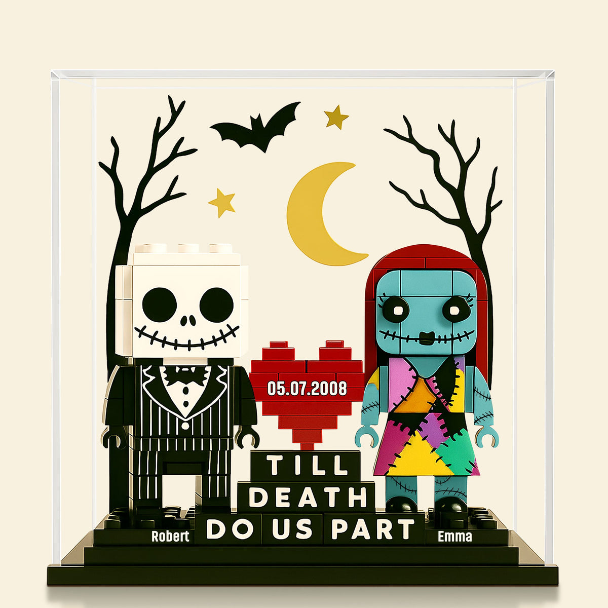 Horror Couple Plaque - Personalized Gifts For Couple 05nati290525-Homacus