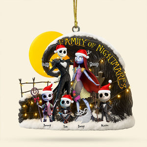 Spooky Family Ornament - Personalized Gifts For Family 04ohti110825-Homacus