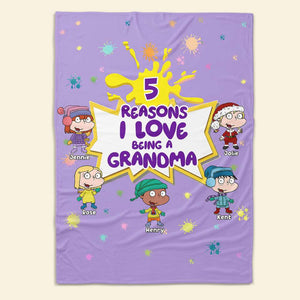 Personalized Gifts For Grandma Christmas Blanket 03TOLU051124HG-Homacus