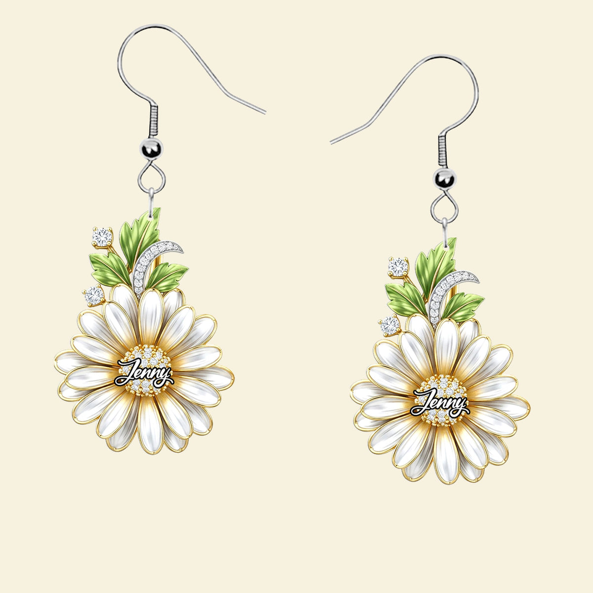 Birth Month Flower Earrings - Personalized Gifts For Her 03huti030725-Homacus
