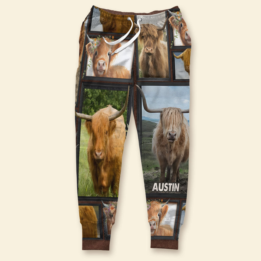 Highland Cow - Personalized Photos Collage Sweatpants 022qhti311224-Homacus