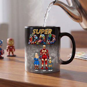 Dad And Kids Magic Ceramic Coffee Mug - Personalized Gifts For Dad 04ohti050526-Homacus