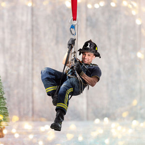 Custom Photo Gift For Firefighter Ornament, Firefighter Hanging 02qhti261124-Homacus