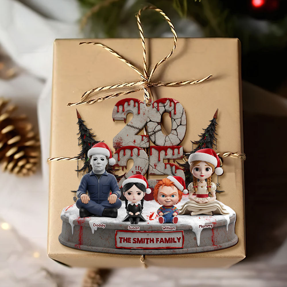 Horror Family Ornament - Personalized Gifts For Family 05ohti131025-Homacus