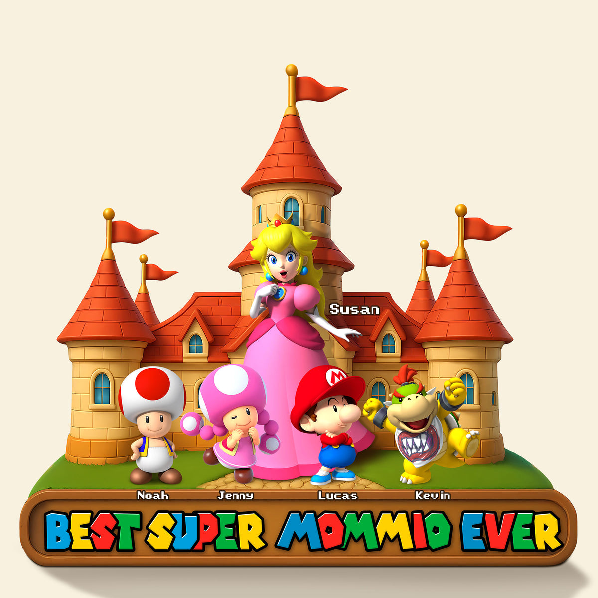 Best Super Mom Ever Acrylic Plaque Personalized Christmas Gifts For Mom 031OHTI110425-Homacus