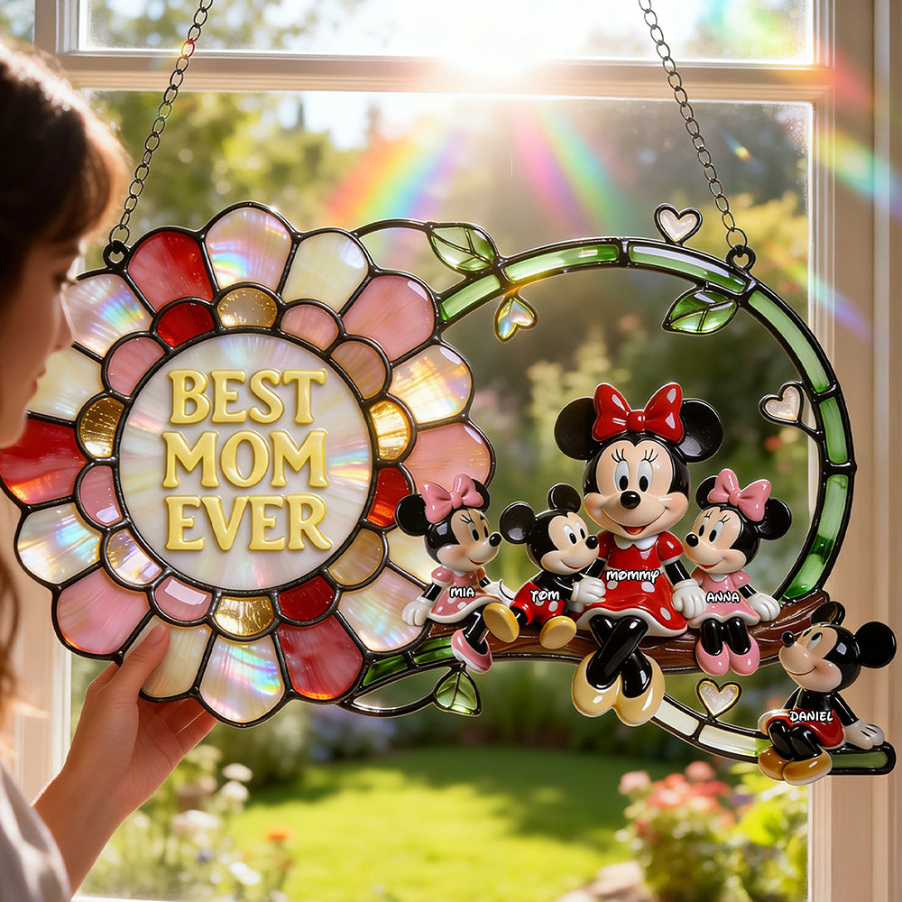 Best Mom Ever Suncatcher Ornament - Personalized Gifts For Mother's Day 03nati200326-Homacus