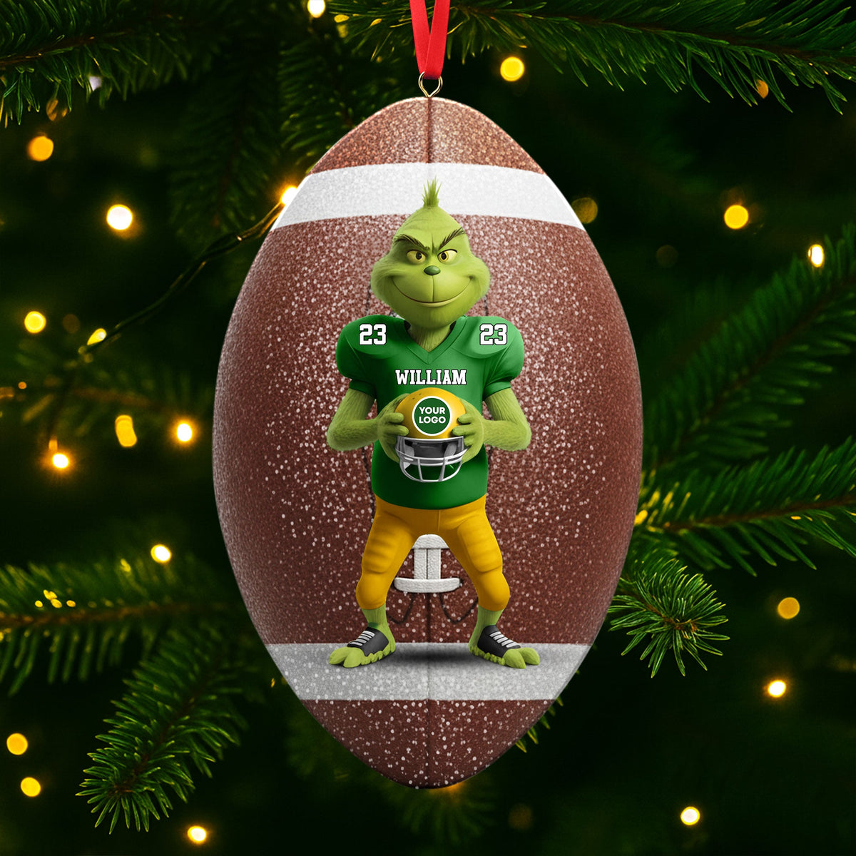Green Monster Ornament - Personalized Gifts For Sport Lovers 01ohti061025-Homacus