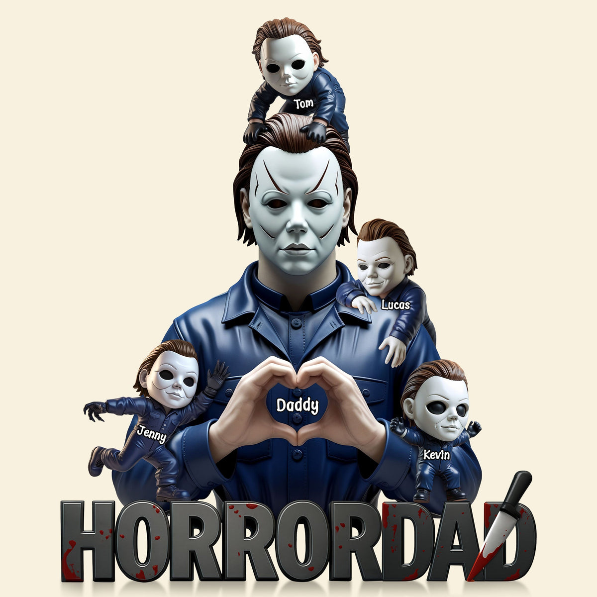 Horror Dad Plaque - Personalized Gifts For Dad 01nati160525-Homacus