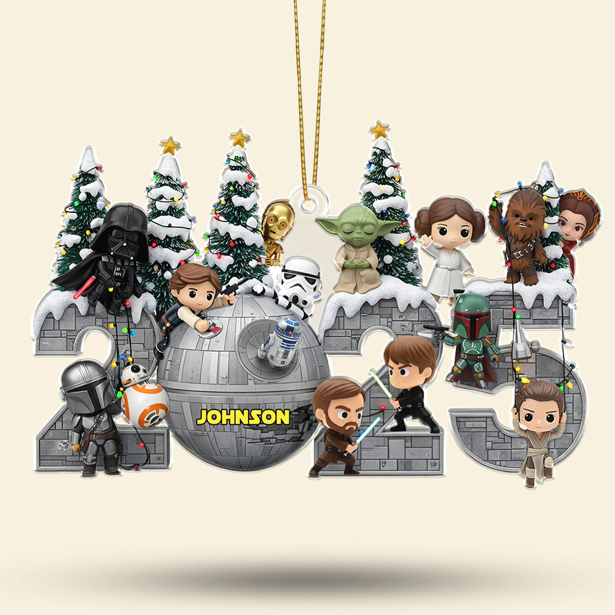 Merry Christmas From Galaxy Troop Ornament, Personalized Gifts For Galaxy Lovers 01qhti110925-Homacus