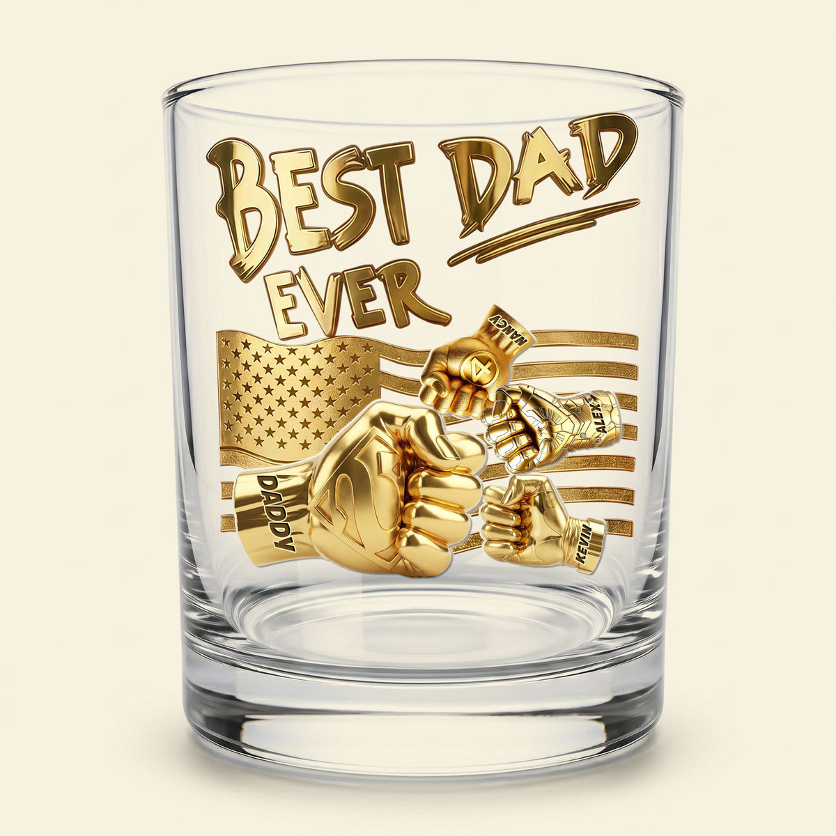 Power Fist Drinking Glass - Personalized Gifts For Dads 05ohti200526-Homacus