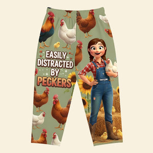 Farm Chicken Pajama Pants - Personalized Gifts For Farm Girl 02nati051225-Homacus