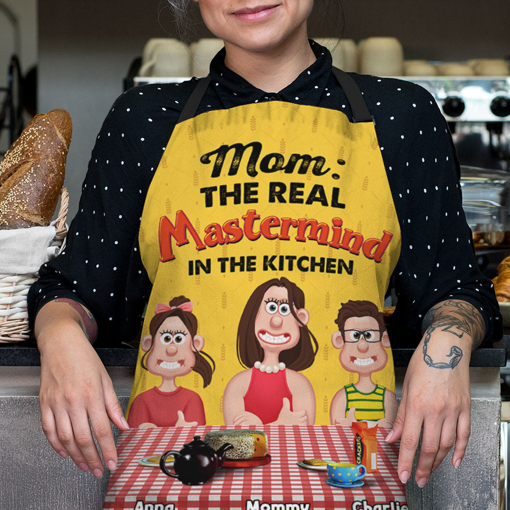 Personalized Gifts For Mom Aprons The Real Mastermind 05ohti180225pa-Homacus
