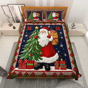 Christmas Gifts Santa Claus Quilt Bedding Set Special Line 01HUTI011124-Homacus