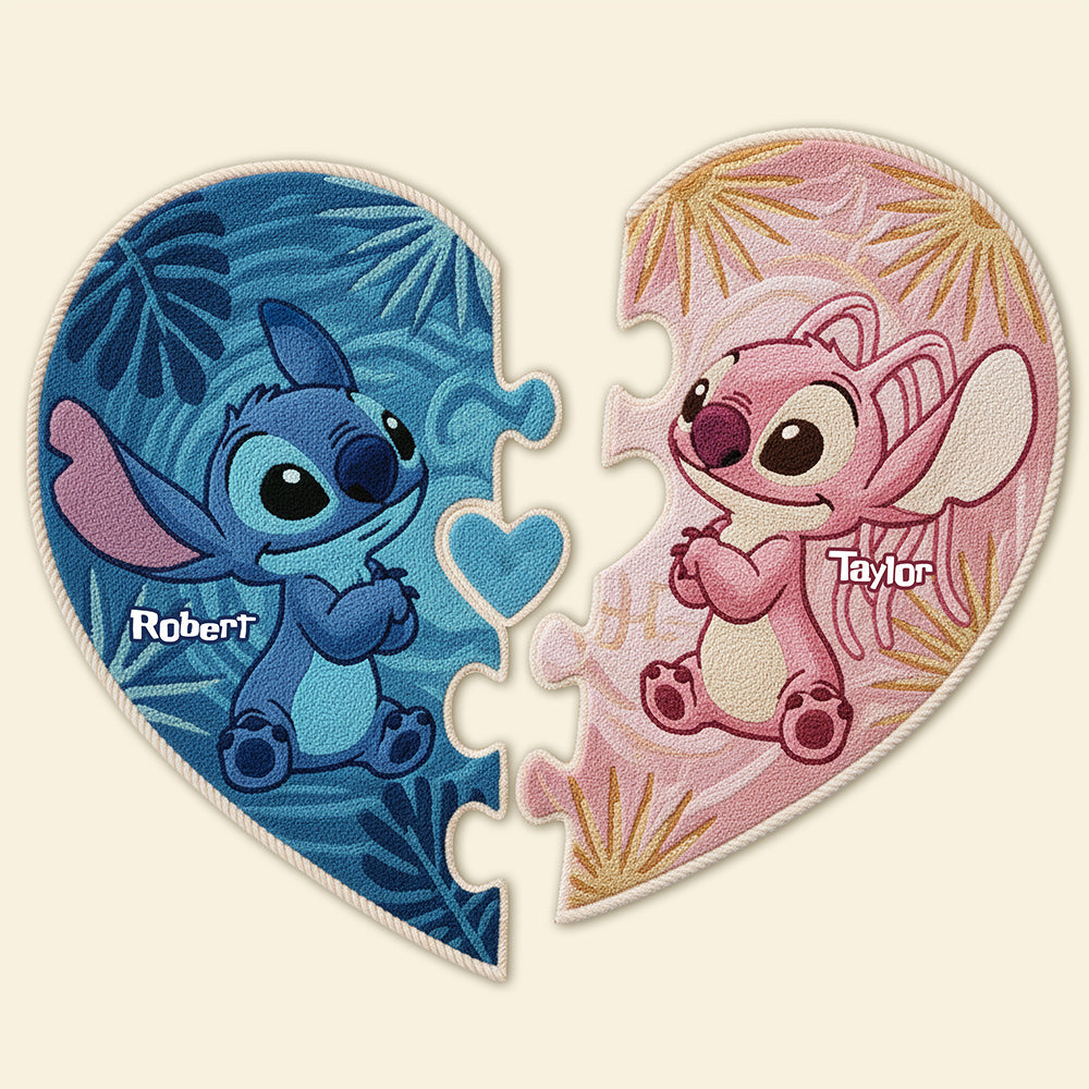 Cute Characters Personalized Christmas Gifts For Couple Doormat 05kiti041125-Homacus